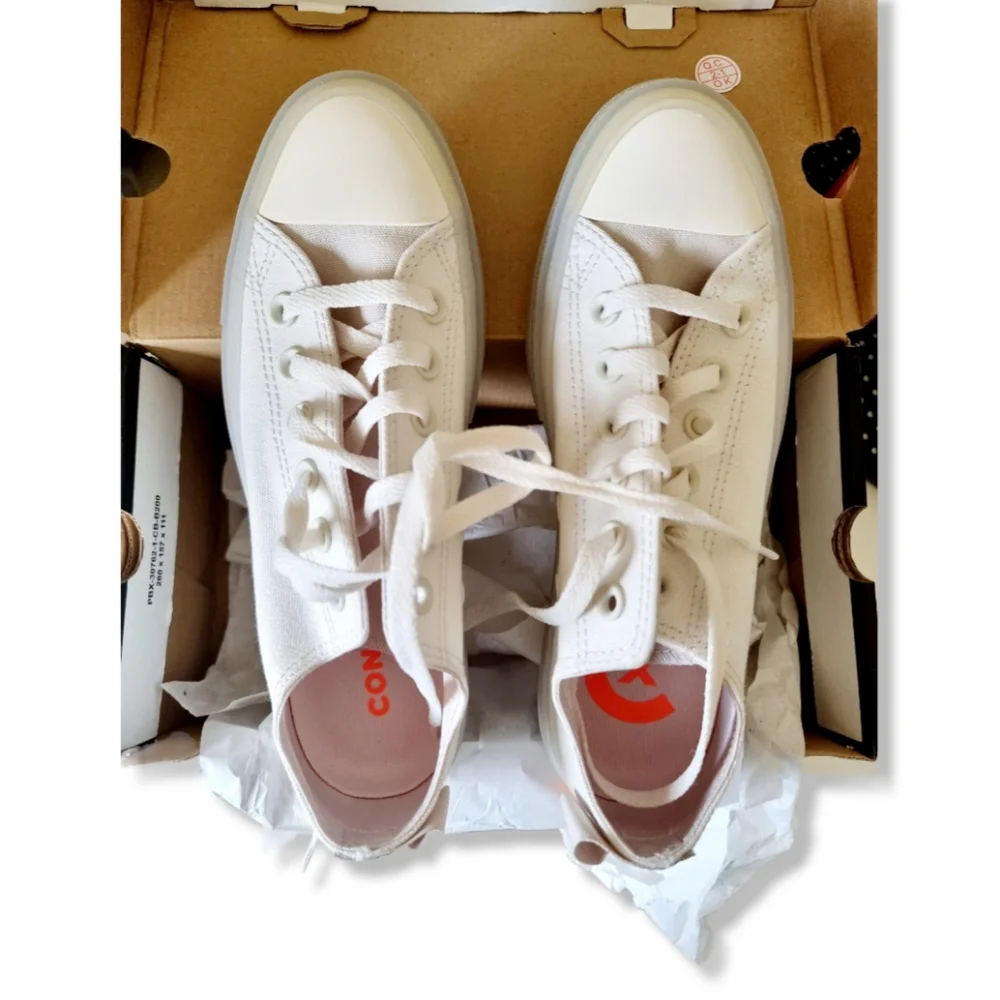 Ivory / Cream & Orange CONVERSE Chuck Taylor ALL STAR CX - Picture 5 of 14